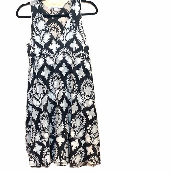 Diane Von Furstenberg Fay Crinkle Cotton Silk Sleeveless Floral Dress - Picture 3 of 14